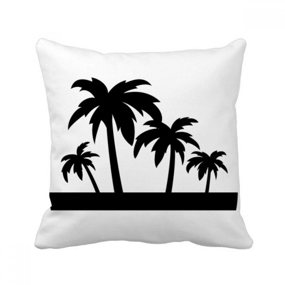 Coussin cocotier noir et multicolore 40 x 40 cm pour canapé
