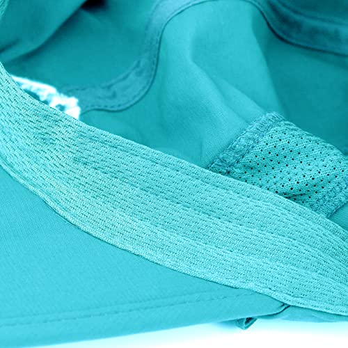 Sun Hat Women Men Summer Beach Hat Uv Protection Foldable Brim Cap Hat With Neck Face Flap For Hiking Fishing Mountaining Traveling - Blue #TOP5