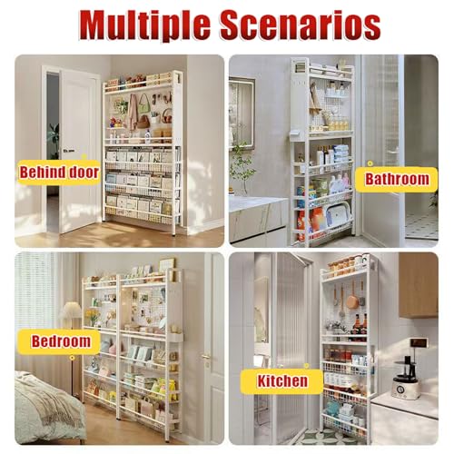 Estante para ahorrar espacio en salones modernos y dormitorios con organización vertical 7