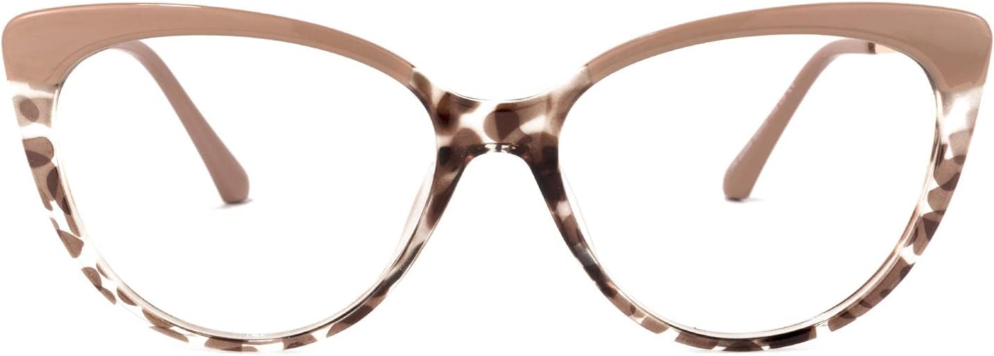 Voogueme Cameo Brown at Eye Blue Light Glasses for Women Block UV Anti Eyestrain Eyewear Trudie GOP153479-04, Medium, (OP153479-04)