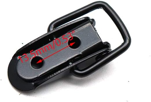 Toggle Latch Mini Size Toolbox Box Spring Loaded Latch Black - Pack of 10
