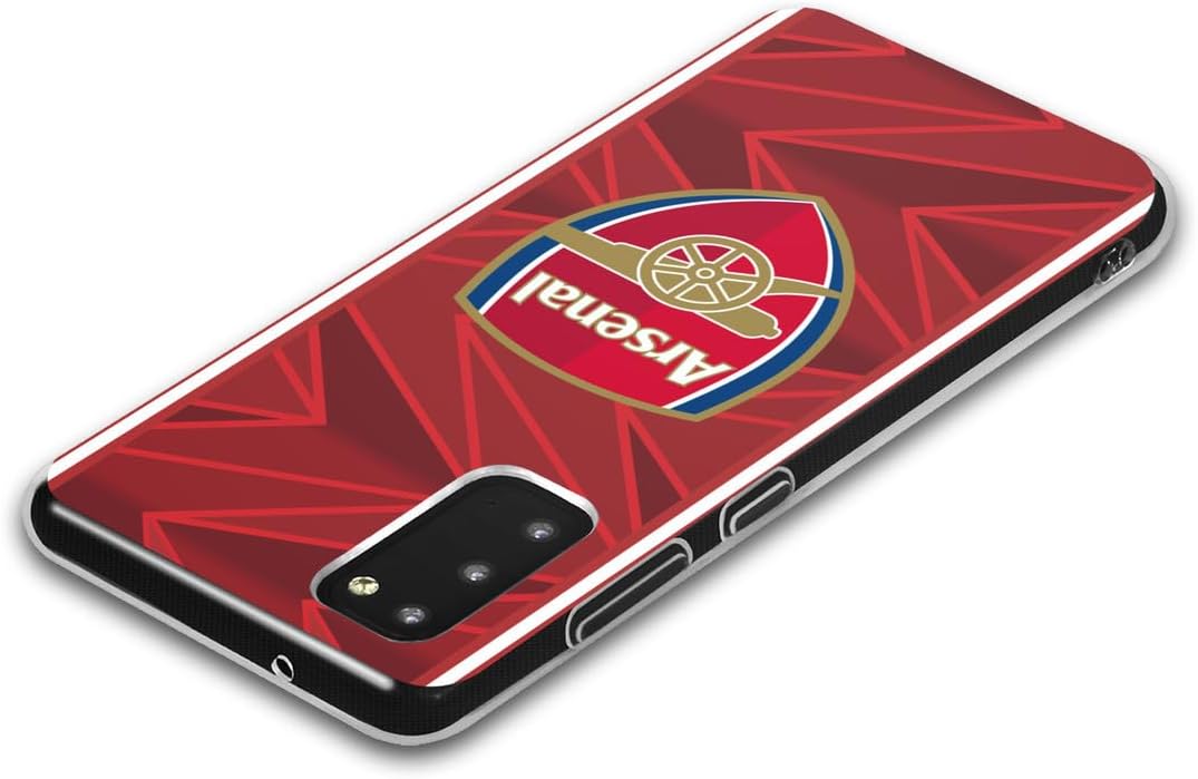 Head Case Designs Officially Licensed Arsenal FC Home 2020/21 Crest Kit Gel Case [Military Grade Protection] Compatible with Samsung Galaxy S25+ and Compatible with MagSafe