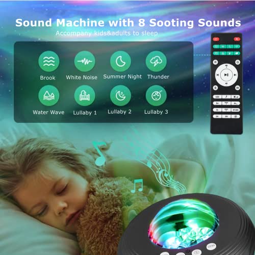 image for YunLone Aurora Galaxy Projector Smart WIFI Star Light Projector Night 