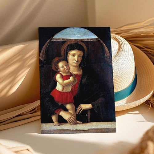 Impression sur toile Madonna With Child Giovanni Bellini déco murale 30x45cm - 3