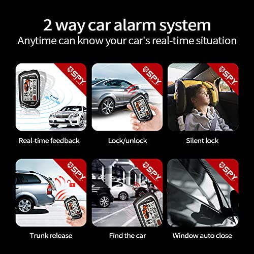 Mulcort LIN4577308552678QJ Car Remote Starter System Pke Keyless Entry Bt Remote Engine Starter Central Lock Kit Vibration Alarm Support App Control thumb #6