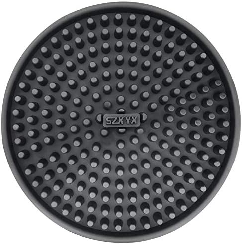 Round Drink Coasters, 3.9" x 3.9" Black Beer Mats, Can Be Used in Home and Bars (6 Pack)