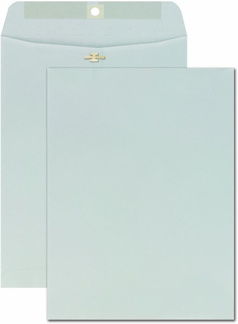 Columbian CO397 10x13-Inch Clasp Gray Kraft Envelopes, 100 Count