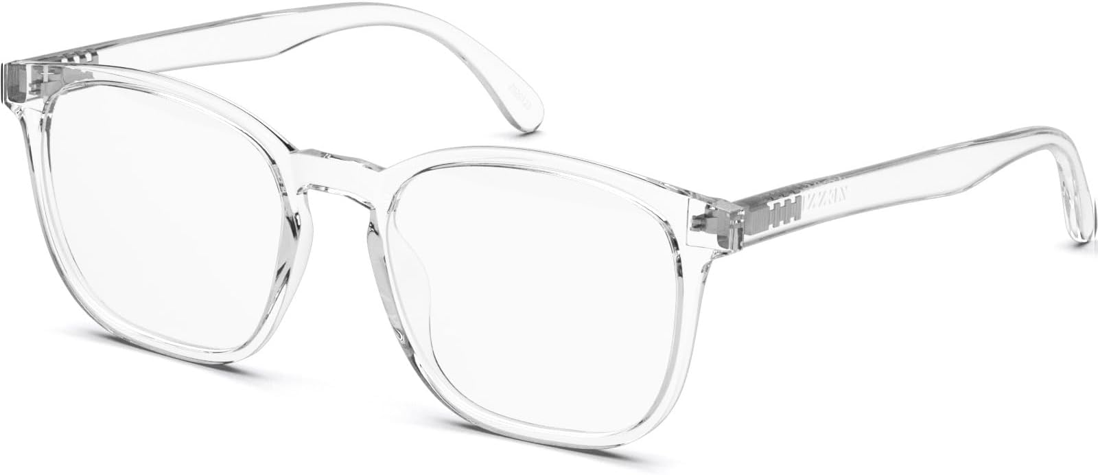 Zenni Optical Blokz Blue Light Blocking Computer Glasses Square Universal Bridge Fit Clear Frame 2020123