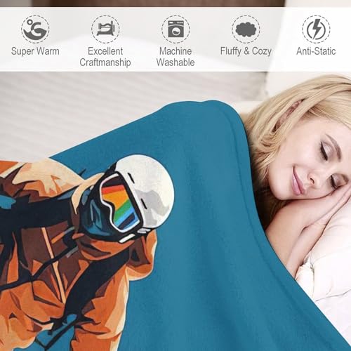 Couverture snowboard 3D flanelle couvre-lit polaire lÃ©gÃ¨re linge de lit