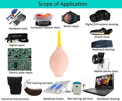 Image of Storin Dust Blower Rubber Air Pump Cleaner Rubber Vacuum for Keyboard,DSLR Camera, Lens, Watch, Cell Phone,Sensitive Electronics, Computer, Laptop, PC, CPU, Motherboard and Screen - Pink