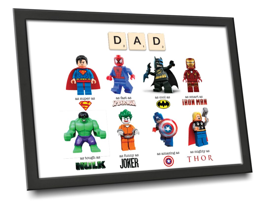 Star Online Personalised Fathers Day Superhero Gifts For Dad From Daughter & Son, Daddy Birthday Presents