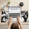 XL Anime Eyes Mouse Pad – Large Manga Girl Desk Mat 31.5x11.8 – Non-Slip, Water-Resistant, Stitched Edges – Aesthetic Japanese Gaming Mat - Image 3