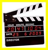 Director de Cine COBB INDUSTRIES® - Director\'s Clock - Reloj Despertador Digital LED Claqueta de Cine
