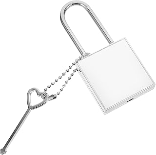 Small Padlock with Key Set, Mini Heat Transfer Luggage Lock for Travel, Sturdy Keyed Baggage Lock Suitable for Suitcases and Bags