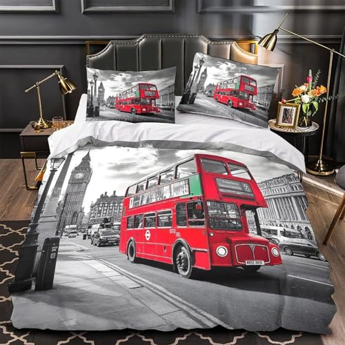 Housse de Couette Effet 3D Cerisier Rouge en Microfibre de Qualité supérieure - 2