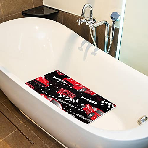 Tapis de bain antidérapant à trous de drainage pour douche sûre