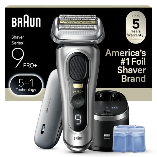 Braun Series 9 PRO+ 9577cc Electric Razor for Men, 5 Pro Shave Elements & Precision Long Hair Trimmer, 6in1 SmartCare Center, PowerCase for Mobile Charging, Wet & Dry, 60min Battery Runtime - image 1