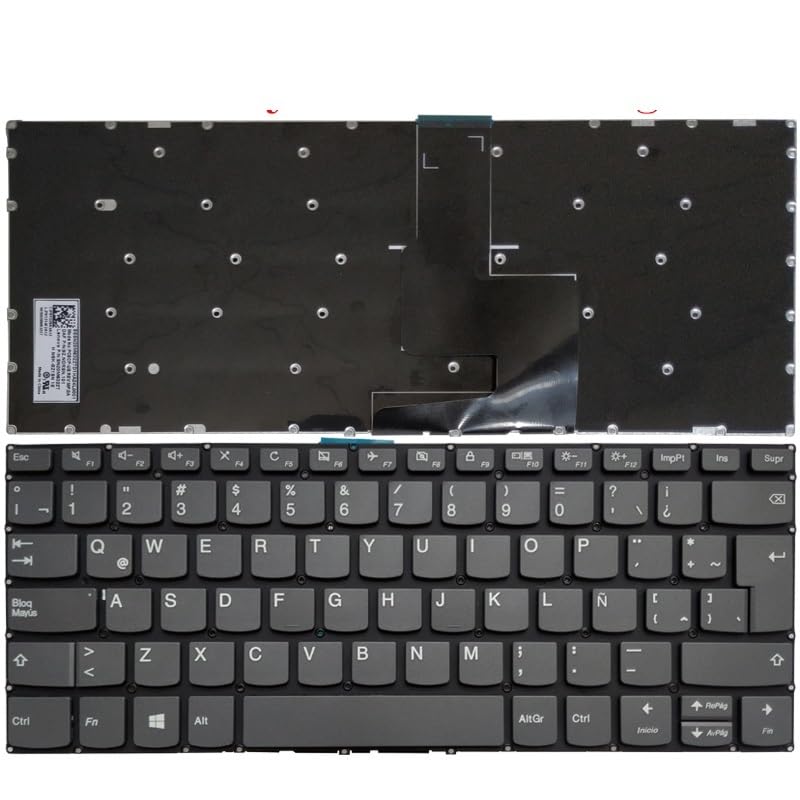 Clavier Lenovo Ideapad 3-14ADA05 vert foncé disposition US UK RU ES