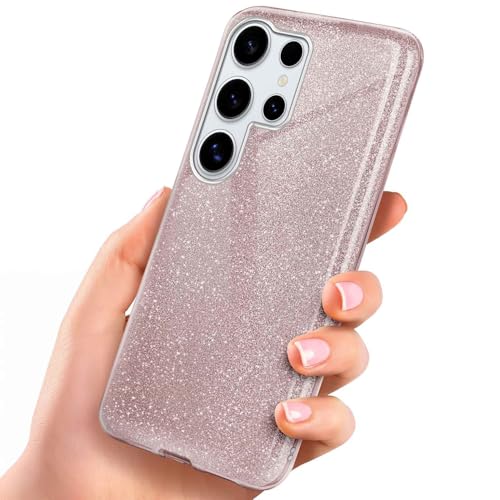 Coque paillettes Samsung S25 Ultra rose idée cadeau chic et utile
