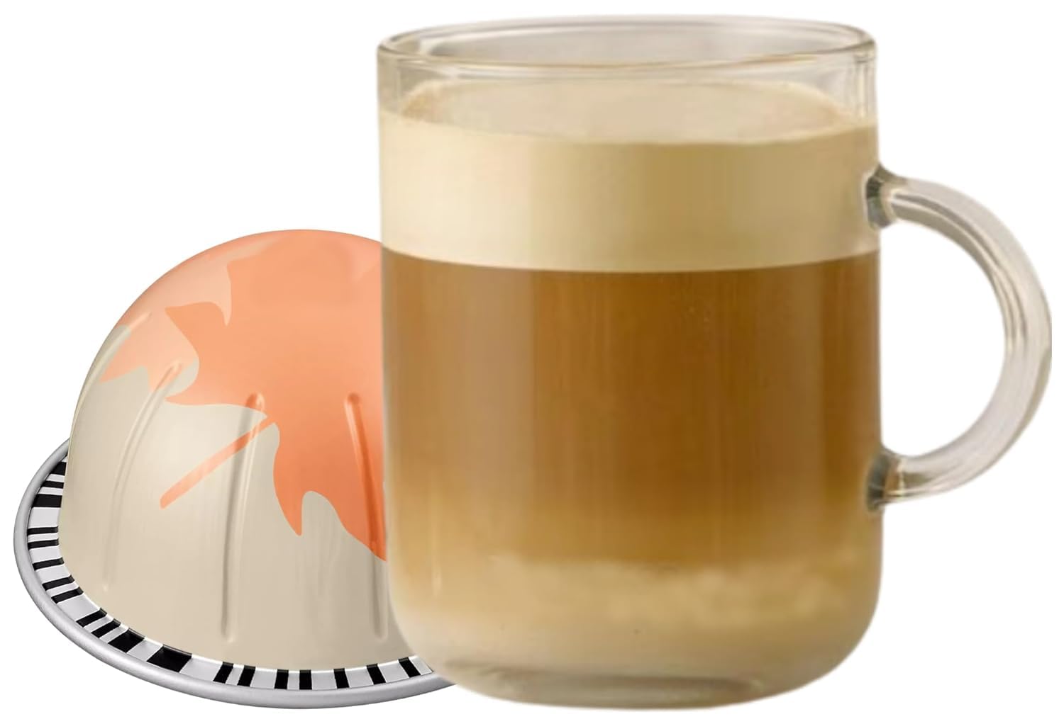 Maple Pecan Coffee Pods, Pack of 10 Capsules – Compatible with Nespresso Vertuline – Rich Maple Syrup & Toasted Pecan – Natural Flavor, Recyclable Pods – Hot or Iced Coffee