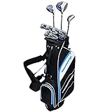 Prosimmon Golf V7 Mens Golf Clubs Set + Bag, Right Hand Right Graphite/Steel Regular -1 inch (for players under 5'6")