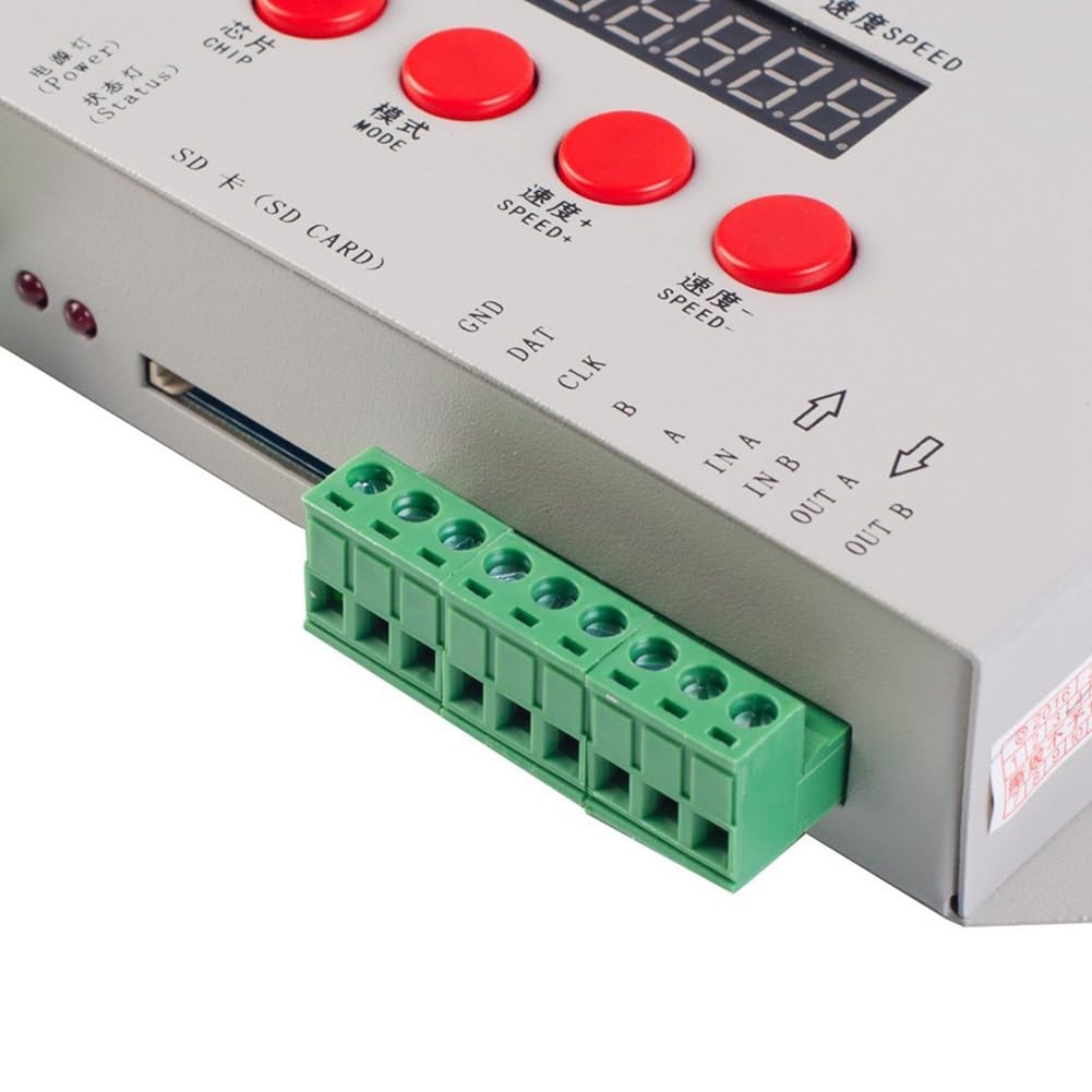 Controller per scheda SD K1000C Controller RGB WS2801 WS2811 WS2812B LPD6803 Controller di programma LED 2048 Pixel DC5-24V