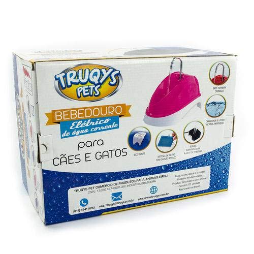 Bebedouro Fonte Automático P/Gatos E Cães Truqys Azul