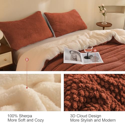Juego de edredón jacquard 3D cálido para no pasar frío en cama individual 5