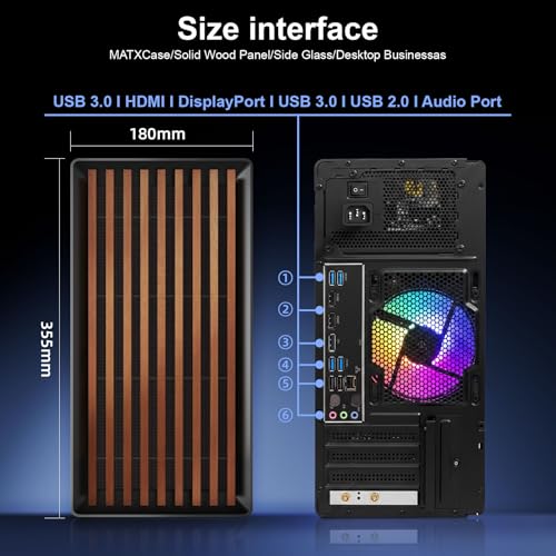 Image of GPVHOSO Desktop Computer PC, Intel I5 up to 3.6GHz, 16GB DDR3, 512GB SSD,