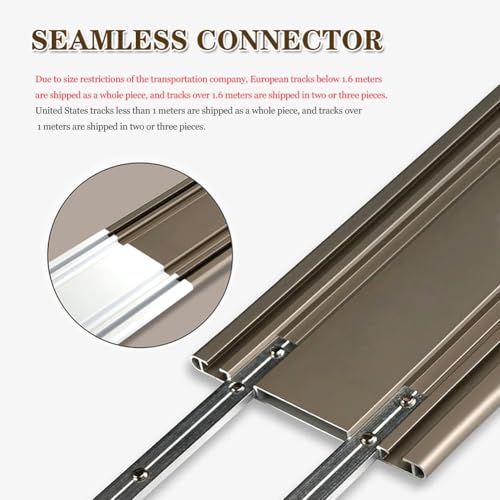 Rails à rideaux robustes double rangée en aluminium au design ultra-fin
