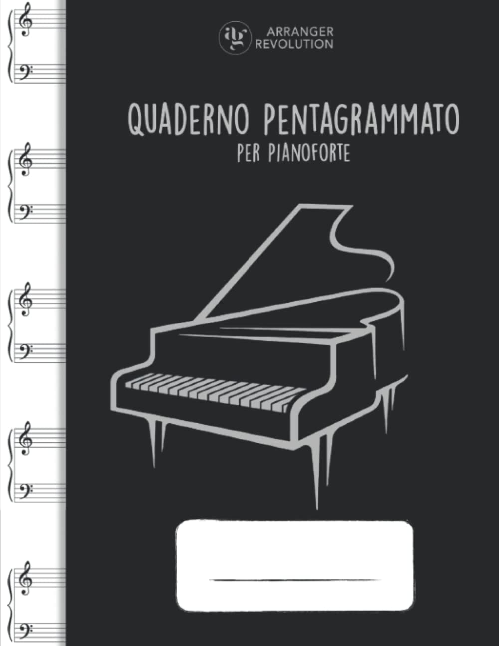 Cahier pour piano grand format idéal pour vos leçons de musique à la maison