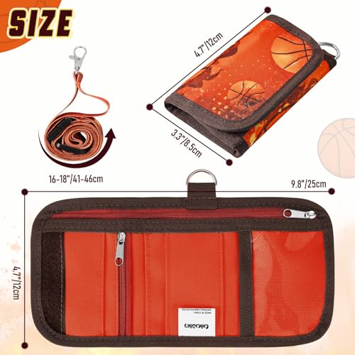 Image of WAWSAM Basketball Kids Wallet for Boy, Trifold Boys Wallet for Kid Age 4-18