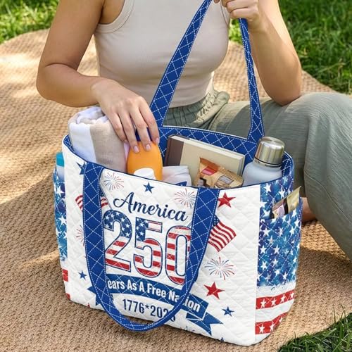 Bolso tote acolchado reversible para mujer miniatura 2