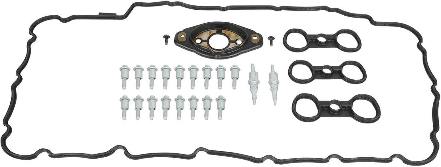 SCITOO Engine Valve Cover with Gasket,Bolts Fit For BMW For 128i 2008-2013,For BMW For 323i 2006-2011,For BMW For 328i 2007-2013 Replace # 11127552281,11 12 7 552 281,11-12-7-552-281