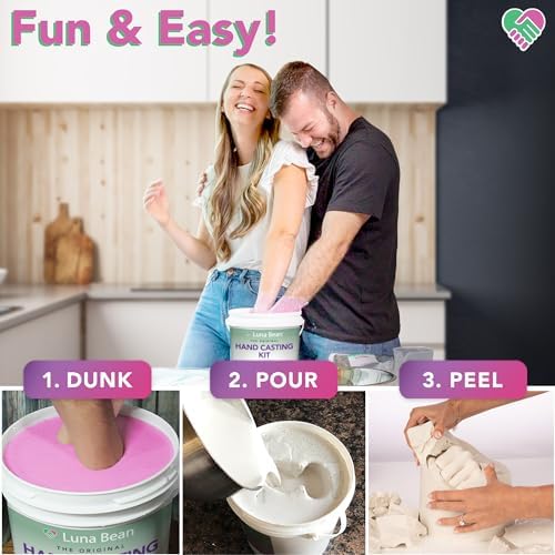 Luna Bean Hand Casting Kit - Couples, Wedding, Hand Mold — view 3