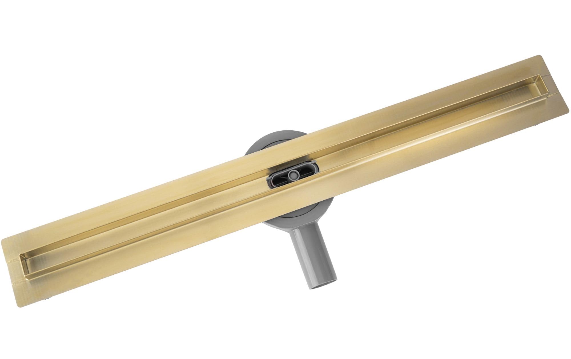 Rea Duschrinne Neox Slim pro Gold 80 Edelstahl Duschablauf Siphon Bodenablauf für Badezimmer Dusche Bodenablauf (Gold)