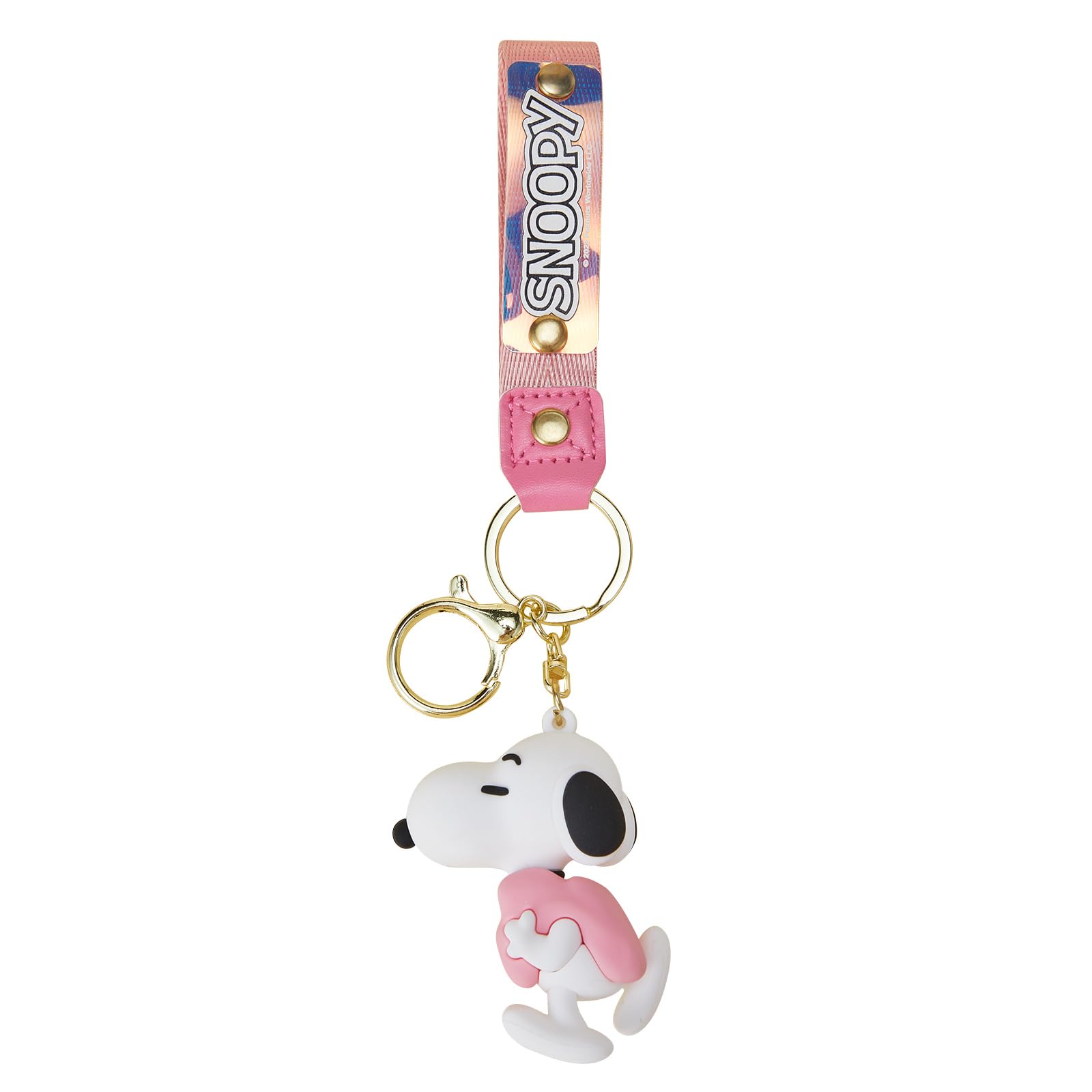 MINISO Snoopy Keychain bag charm peanuts Collection Cute Key Chain for car key backpack birthday gifts