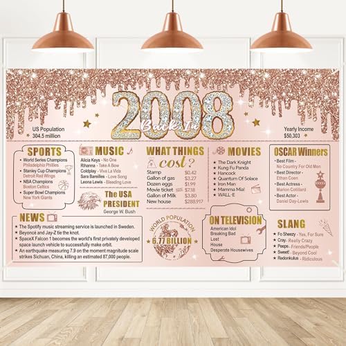 Turypaty Sweet 16 Party Decorations Back in 2008 Banner