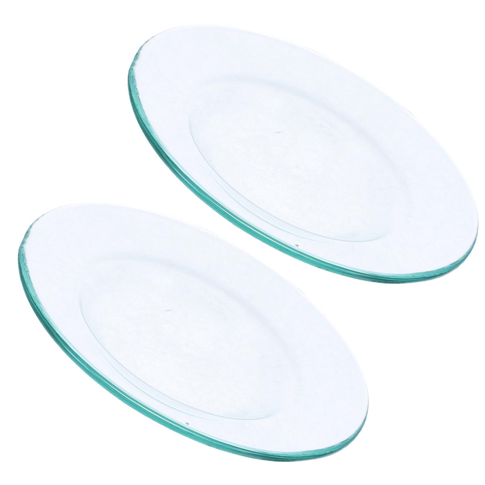 Platos de Vidrio para Aromaterapia BIUDECO, Pack de 2 Repuestos Transparentes para Calentador Cera