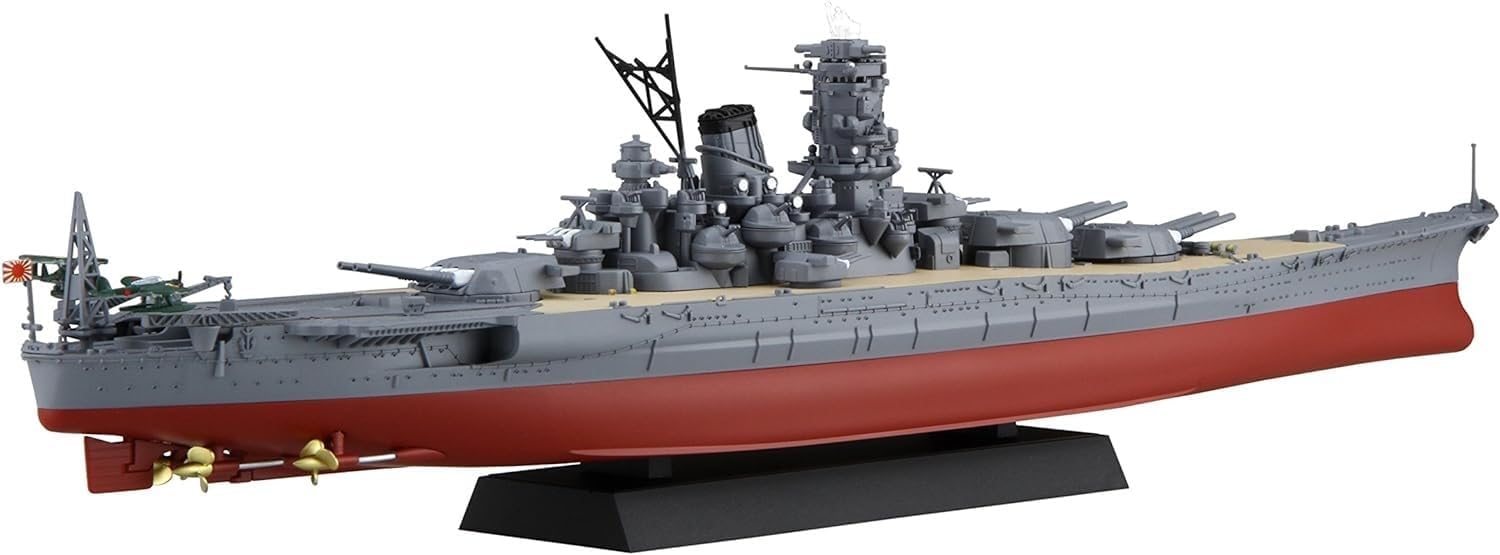 Fujimi Model 1/700 Ship Next Series No. 14 Japanese Navy Battleship Yamato, 1936, Color Coded Plastic Model Ship NX14