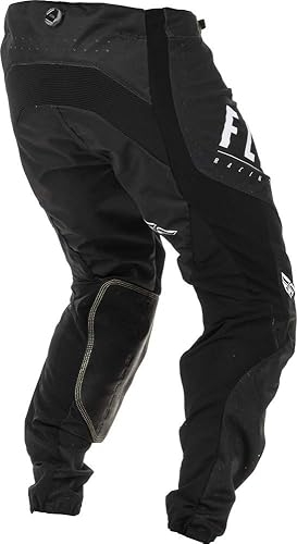 Miniatura 7 de Fly Racing Conjunto Moto Gear Lite para hombre, color negroblanco, combo de pantalón y jersey