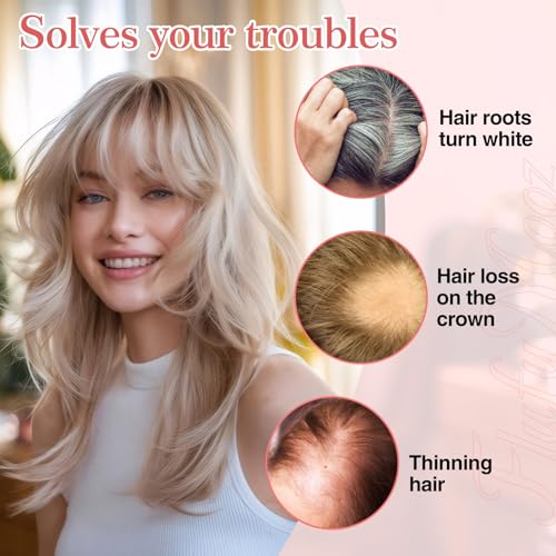 Cheveux clairsemés ? Solution frange à clipser 100% cheveux humains 25,4 cm