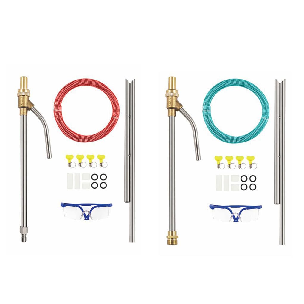 Kits de chorro de arena para lavadora a presión fuerza con puntas boquilla repuesto, accesorio chorro arena abrasivo húmedo, Azul M22