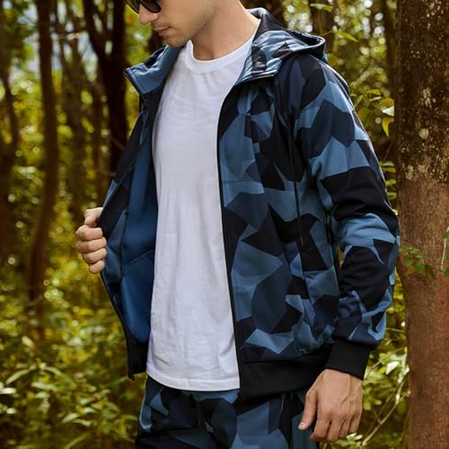 Chaqueta con capucha camuflada para hombre miniatura 5