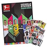 bundesliga sammelalbum 2017/18  serie Fußball Bundesliga Saison 2020/21 - Starter Album + 50 Sticker gemischt alle Mannschaften (ohne Doppelte)