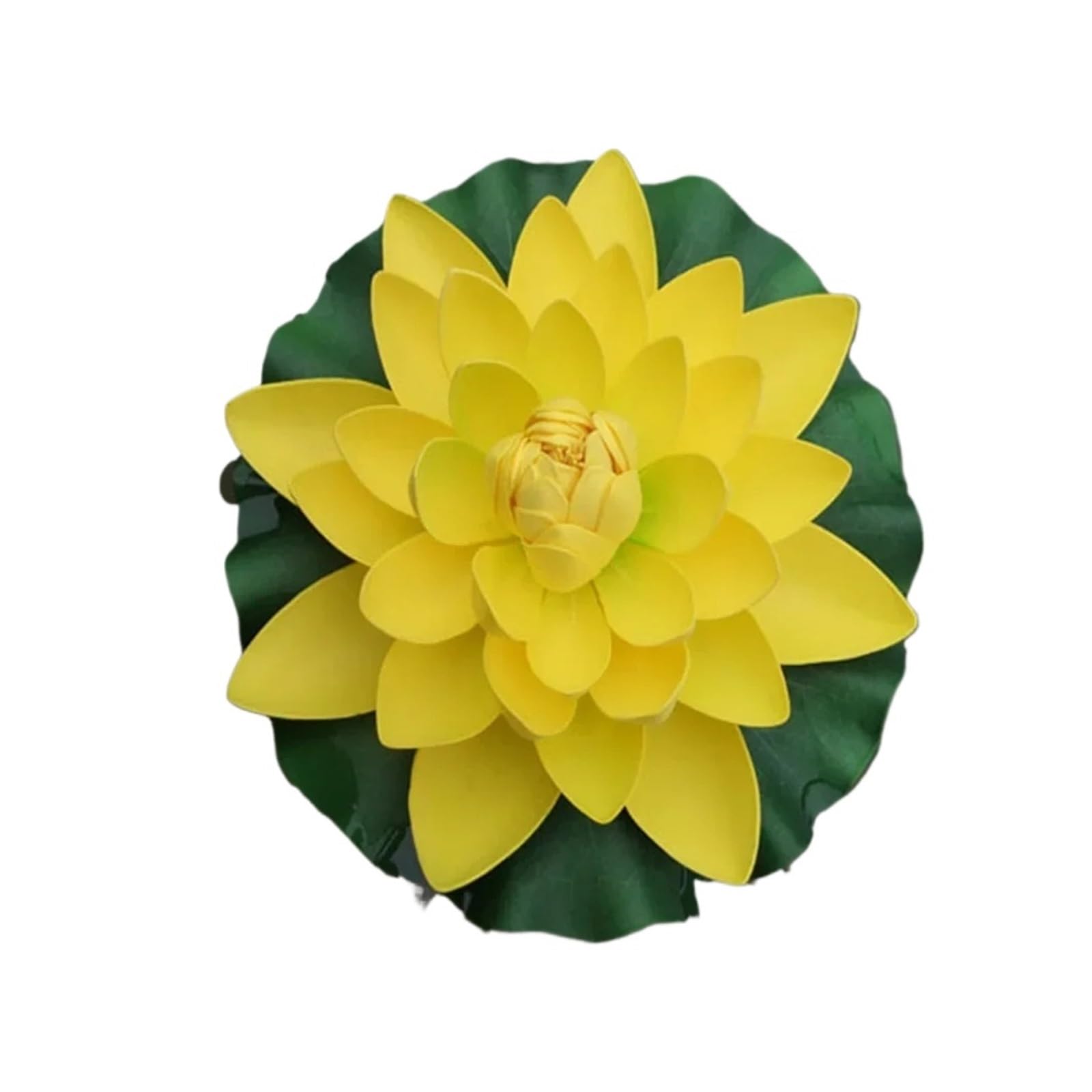 Artificial Water Lily 18cm Artificial Floating Water Lily Lotus Leaf Flower Pond Aquarium Decoration Micro Landscape Garden Decor for Garden
