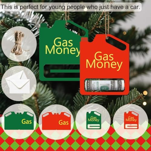 5 x 7Inch Christmas Gas Money Ornaments，2 Sets of Gas Money Decorations image 4