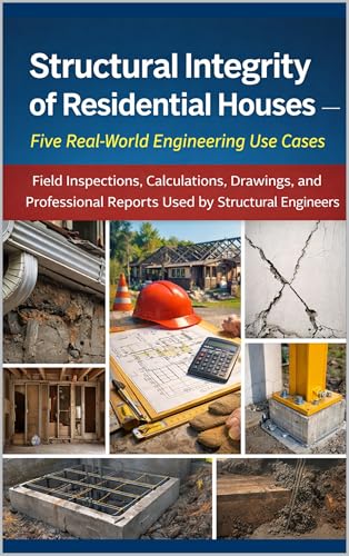Structural Integrity of Residential Houses: Five Real-World Engineering Use Cases: Field Inspections, Calculations, Drawings, and Professional Reports Used by Structural Engineers