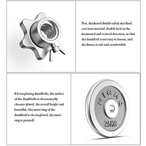 halters dumbbells Electroplating Barbell Verstelbare Halters Single One Dumbbell All-Purpose Dumbbell for mannen… - Afbeelding 8