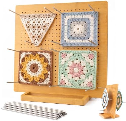 11.8" Double Sided Crochet Blocking Board, Granny Square Blocking...